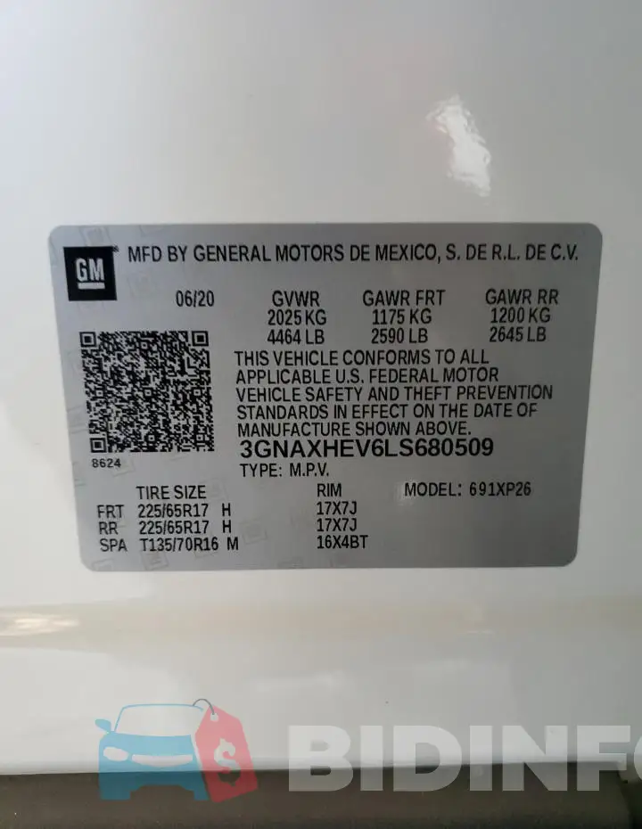 3GNAXHEV6LS680509 Photo# 12