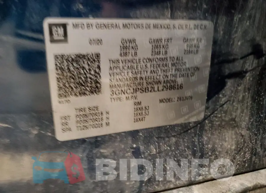 3GNCJPSB2LL298616 Photo# 13