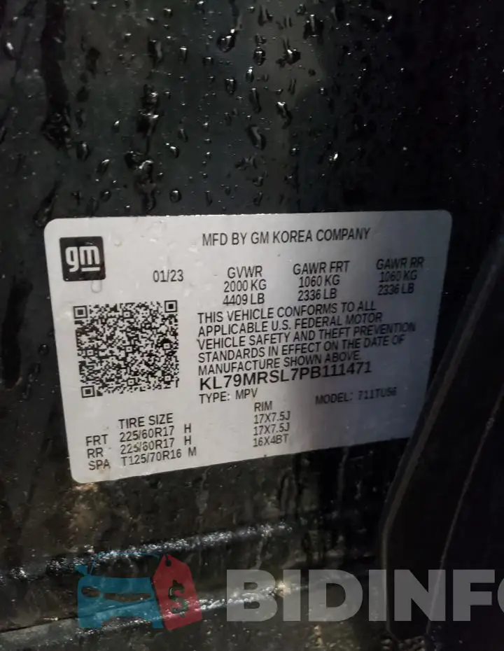 KL79MRSL7PB111471 Photo# 12