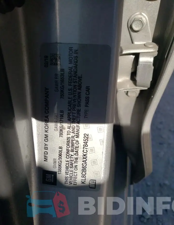 KL8CB6SAXKC784522 Photo# 12