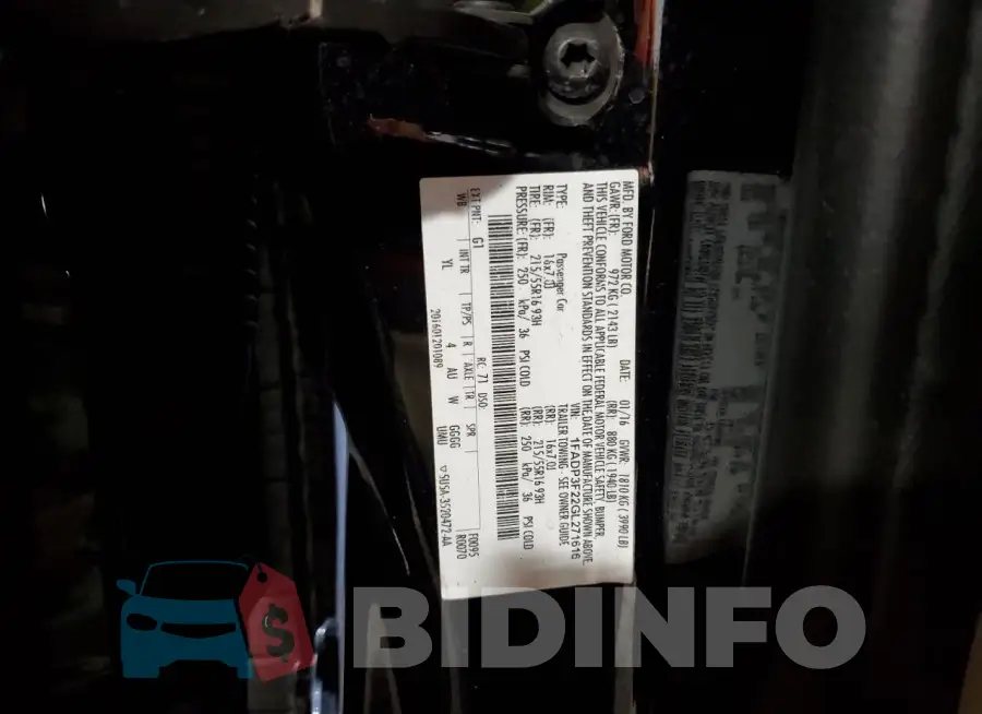 1FADP3F22GL271616 Photo# 12