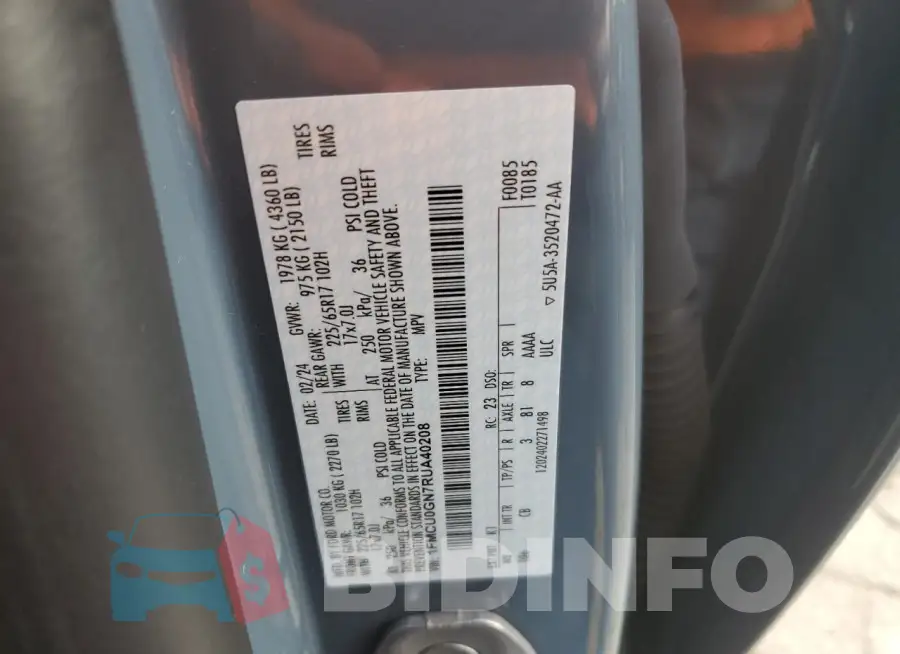 1FMCU0GN7RUA40208 Photo# 13