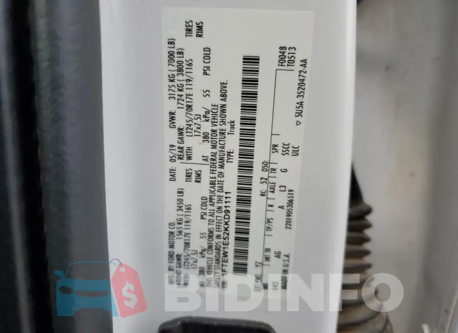 1FTEW1E52KKD91111 Photo# 13