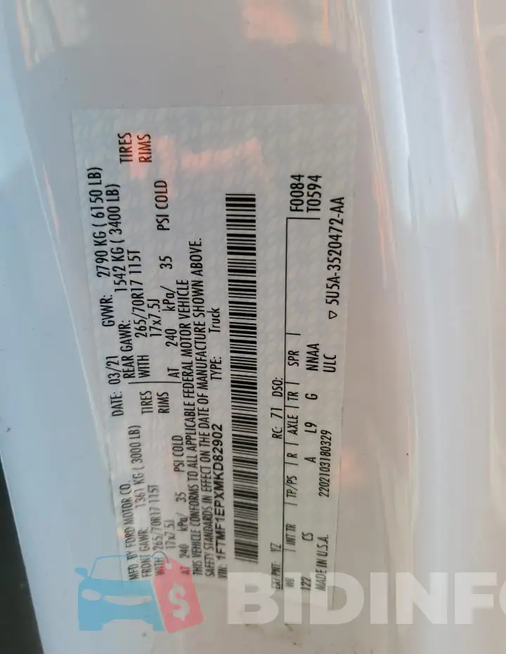 1FTMF1EPXMKD82902 Photo# 12