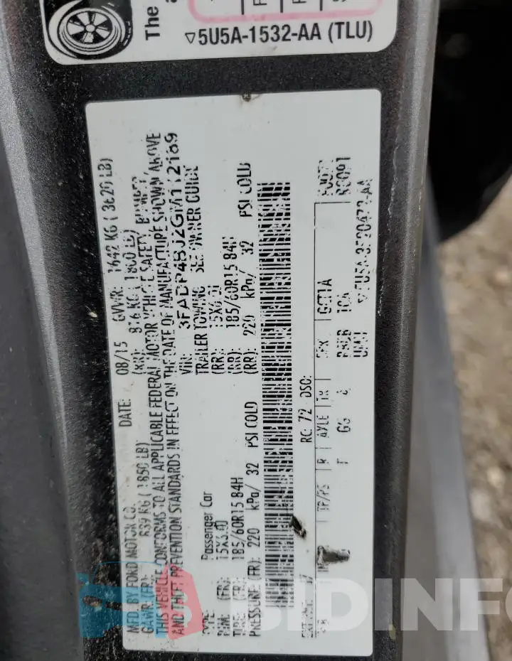 3FADP4BJ2GM112189 Photo# 12