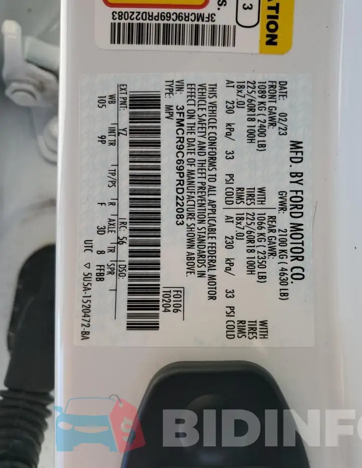 3FMCR9C69PRD22083 Photo# 13