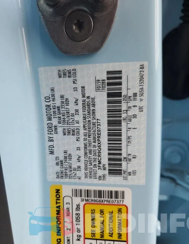3FMCR9G6XPRE07377 Photo# 13