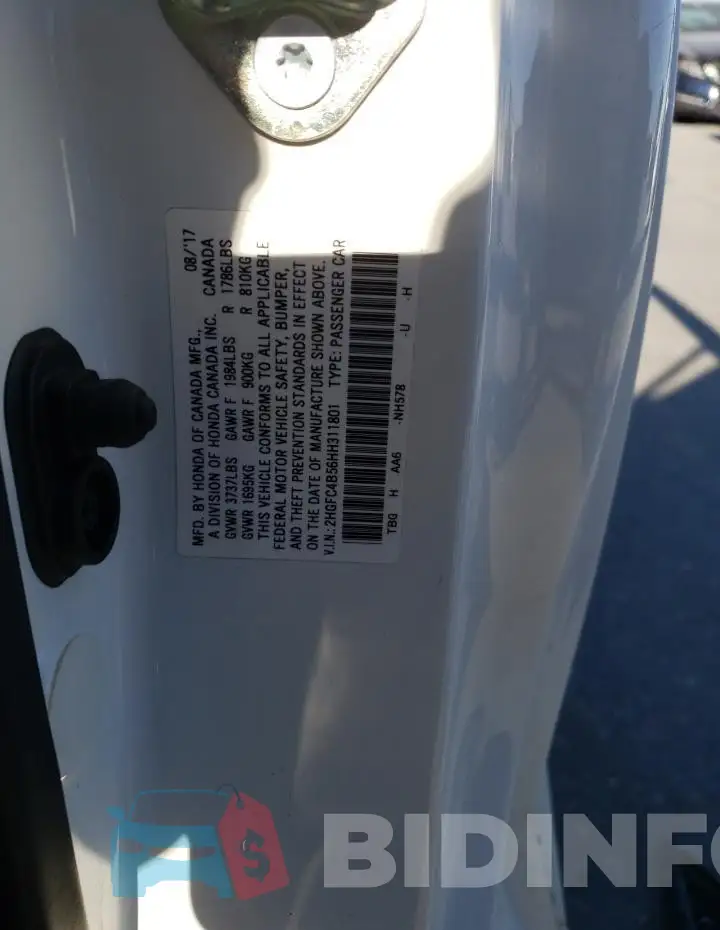 2HGFC4B56HH311801 Photo# 12