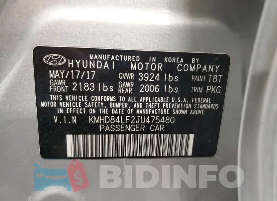 KMHD84LF2JU475480 Photo# 12