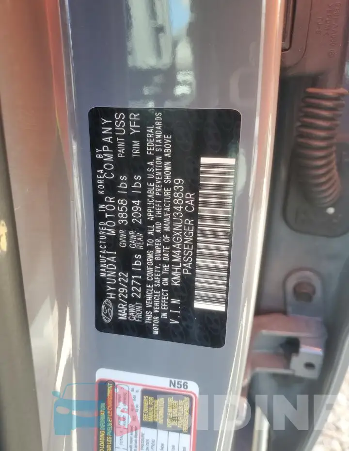 KMHLM4AGXNU348839 Photo# 12