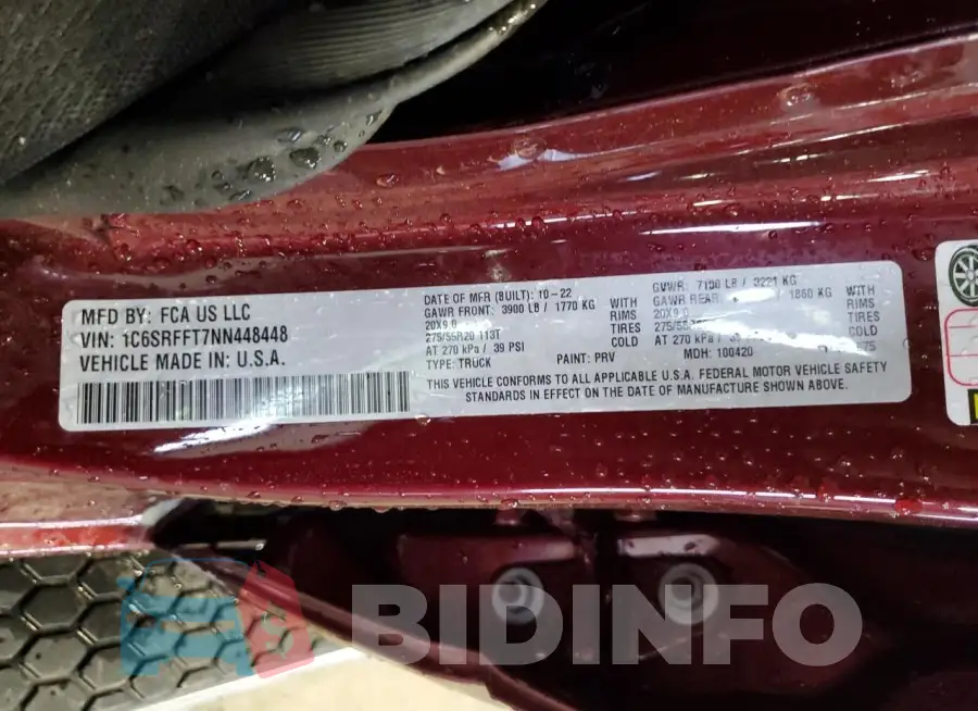 1C6SRFFT7NN448448 Photo# 12