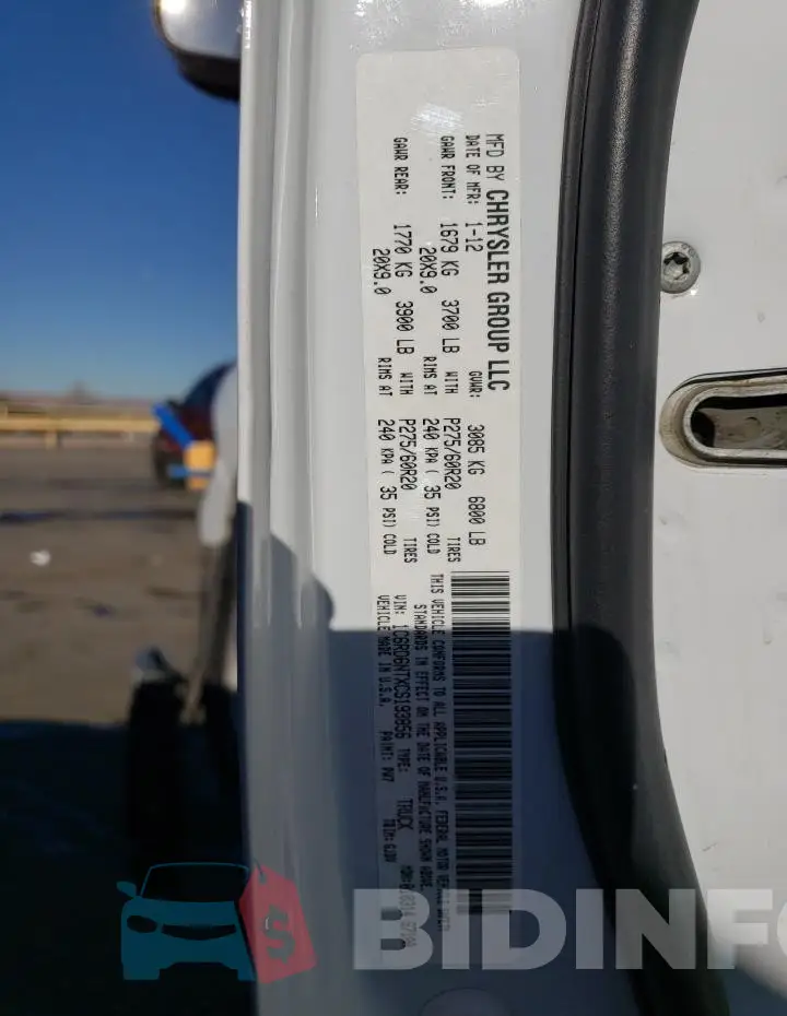 3C6RR6KG6MG707882 Photo# 12