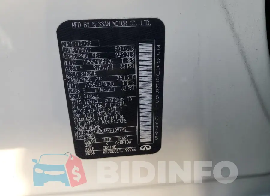3PCAJ5KR8PF109795 Photo# 13