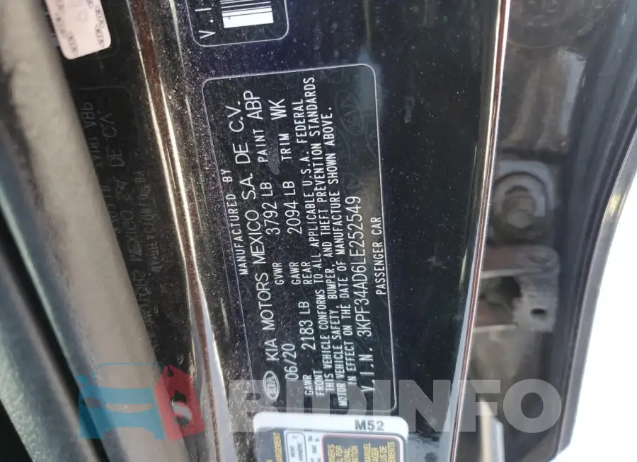 3KPF34AD6LE252549 Photo# 12