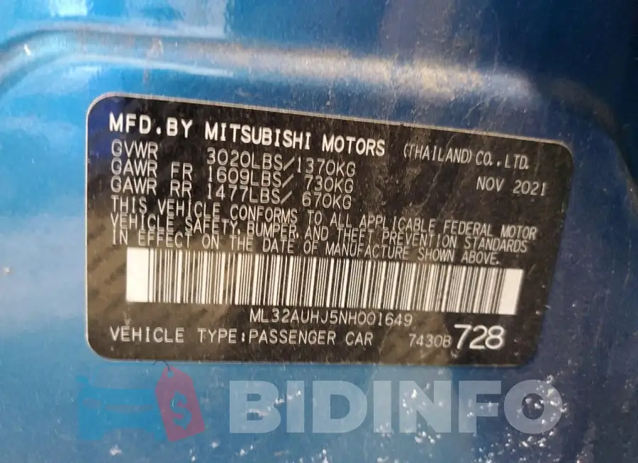 ML32AUHJ5NH001649 Photo# 14