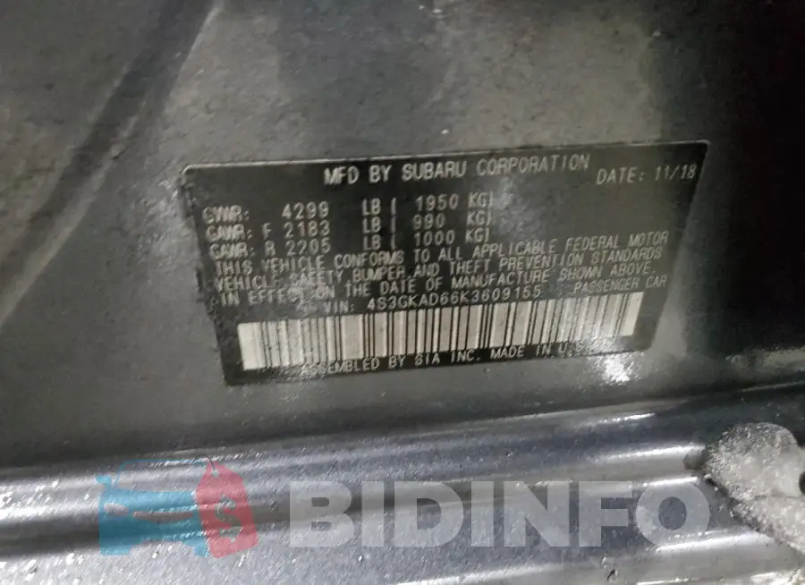 4S3GKAD66K3609155 Photo# 12