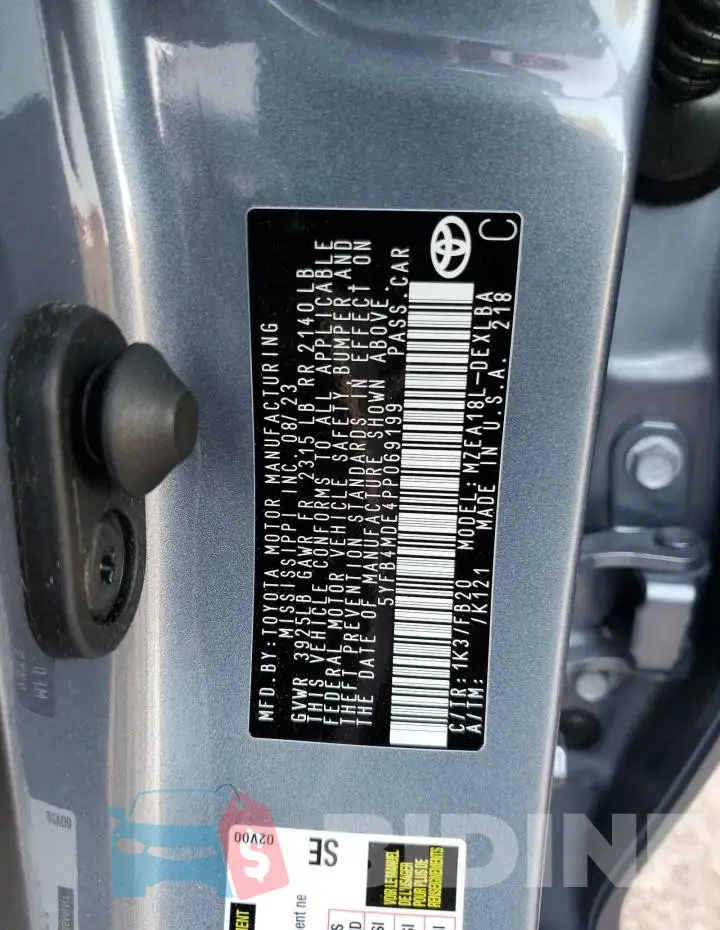 5YFB4MDE4PP069199 Photo# 12