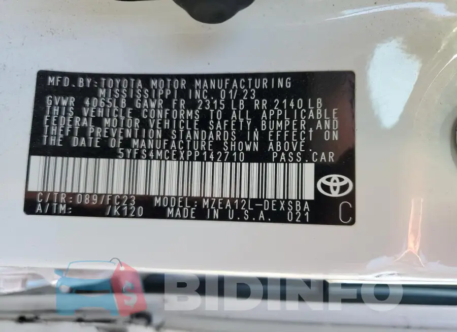 5YFS4MCEXPP142710 Photo# 12