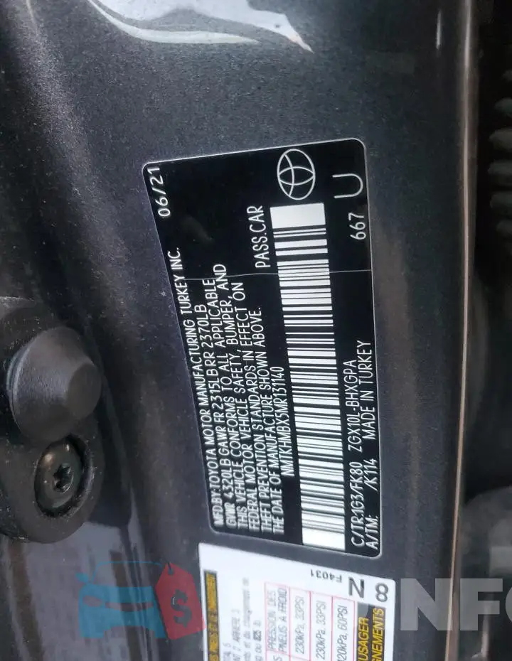 NMTKHMBX5MR131140 Photo# 13