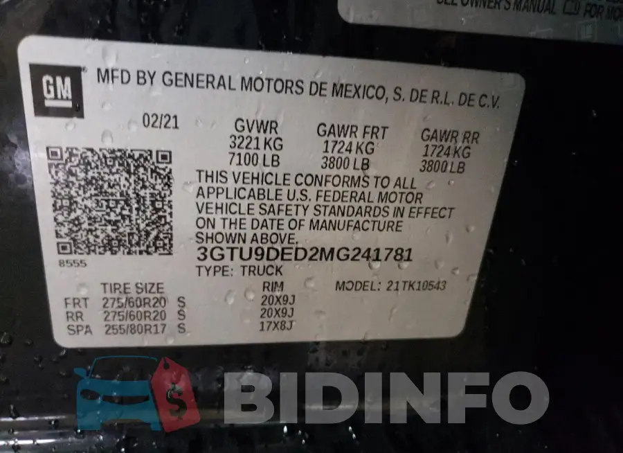 3GTU9DED2MG241781 Photo# 13