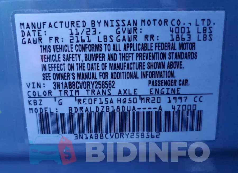 3N1AB8CV0RY258562 Photo# 13