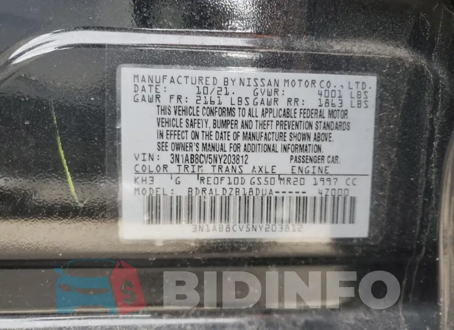 3N1AB8CV5NY203812 Photo# 12