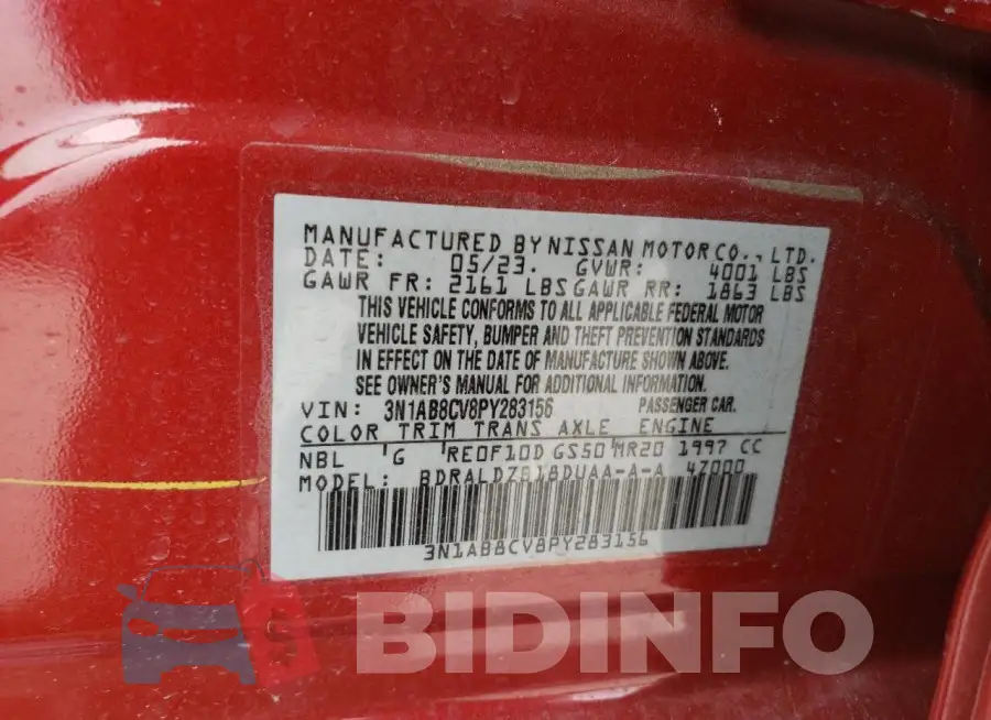 3N1AB8CV8PY283156 Photo# 12