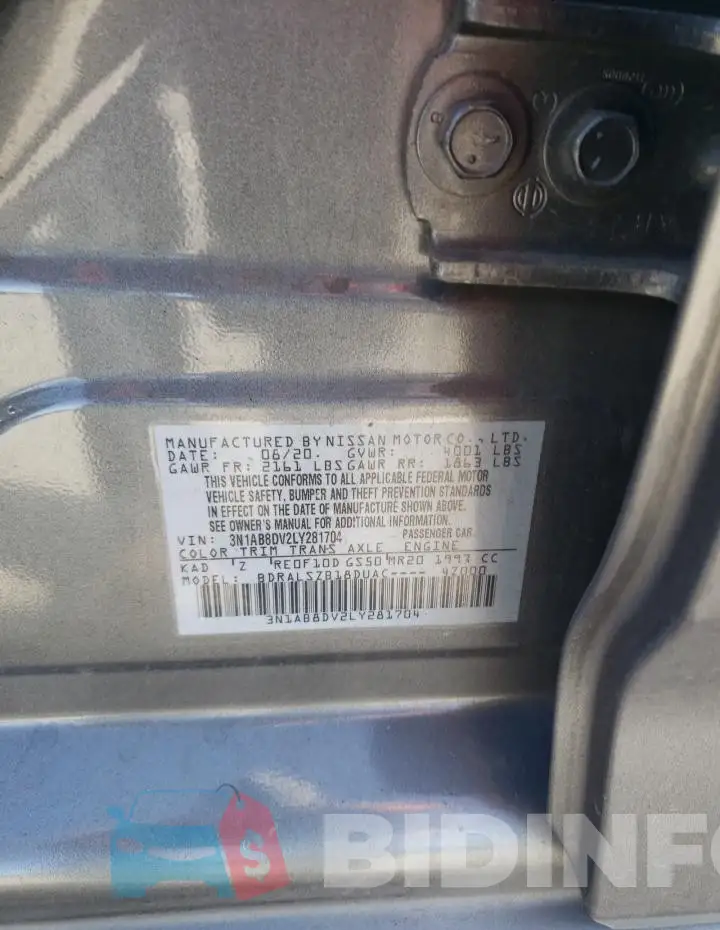 3N1AB8DV2LY281704 Photo# 12