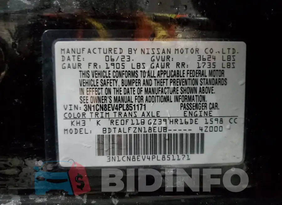 3N1CN8EV4PL851171 Photo# 12