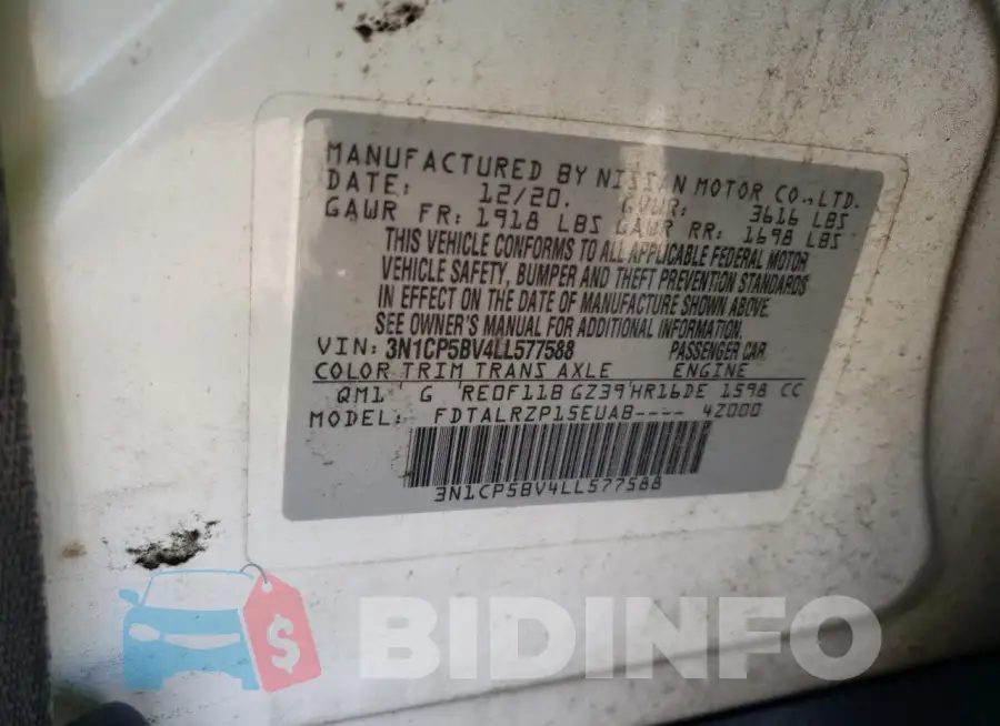 3N1CP5BV4LL577588 Photo# 13