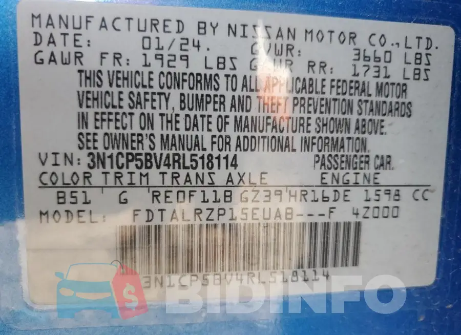 3N1CP5BV4RL518114 Photo# 13