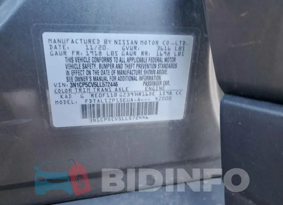 3N1CP5CV5LL572446 Photo# 12