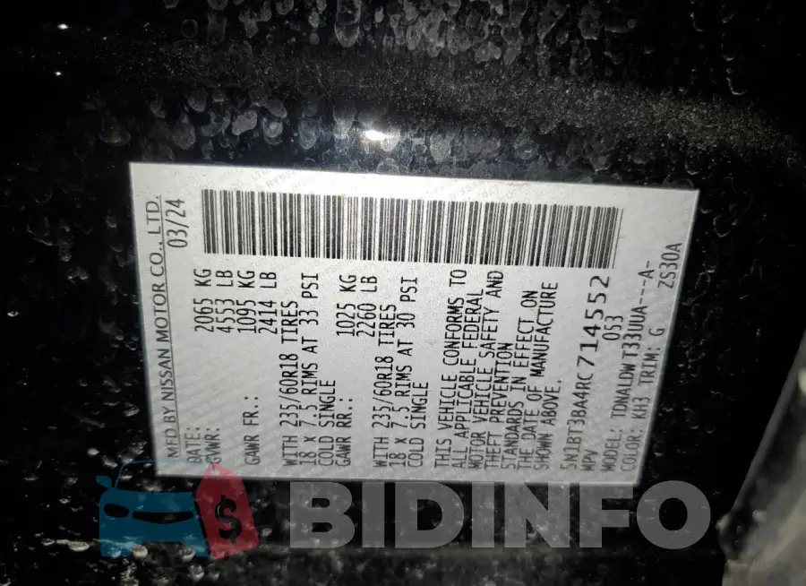 5N1BT3BA4RC714552 Photo# 13