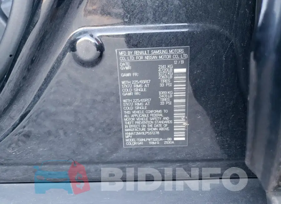 KNMAT2MV9LP537278 Photo# 13