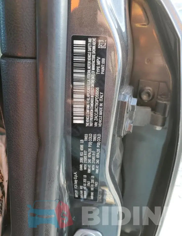 ZACCJBCT9GPD58956 Photo# 13