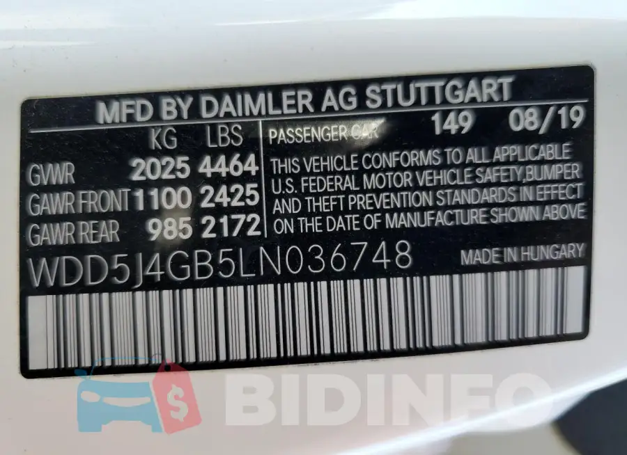 WDD5J4GB5LN036748 Photo# 13
