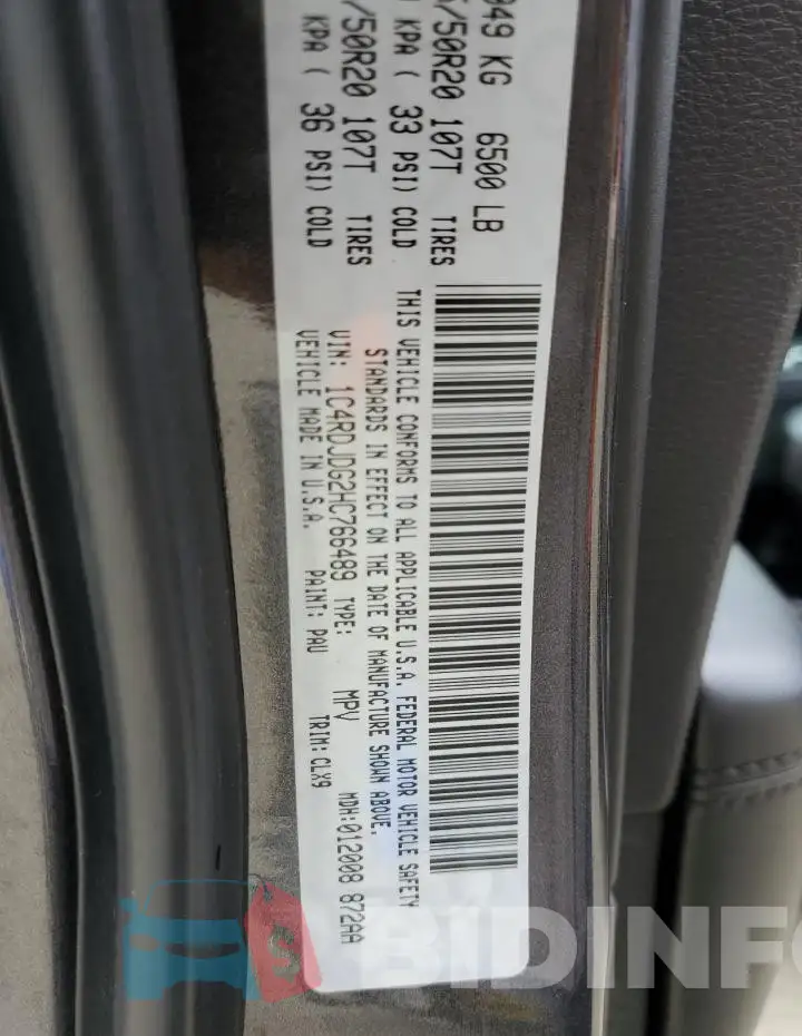 1C4RDJDG2HC766489 Photo# 13