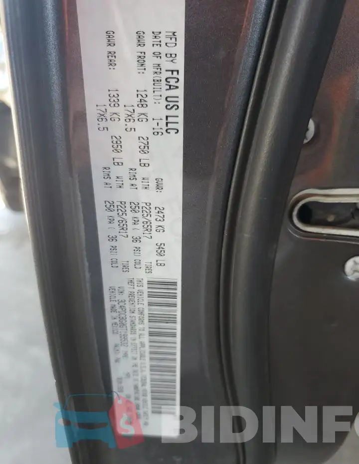 3C4PDCBG0GT199532 Photo# 12