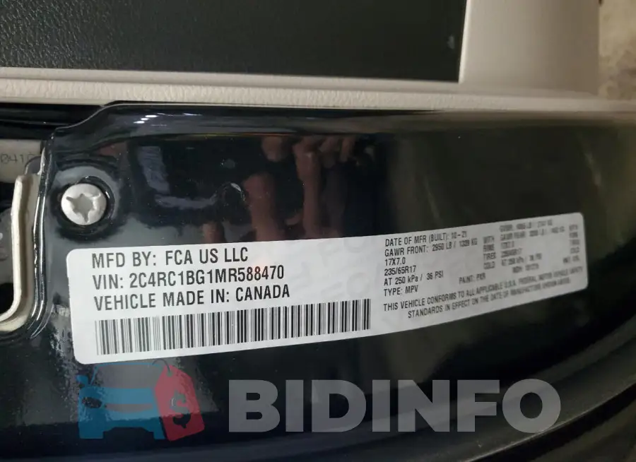 2C4RC1BG1MR588470 Photo# 13
