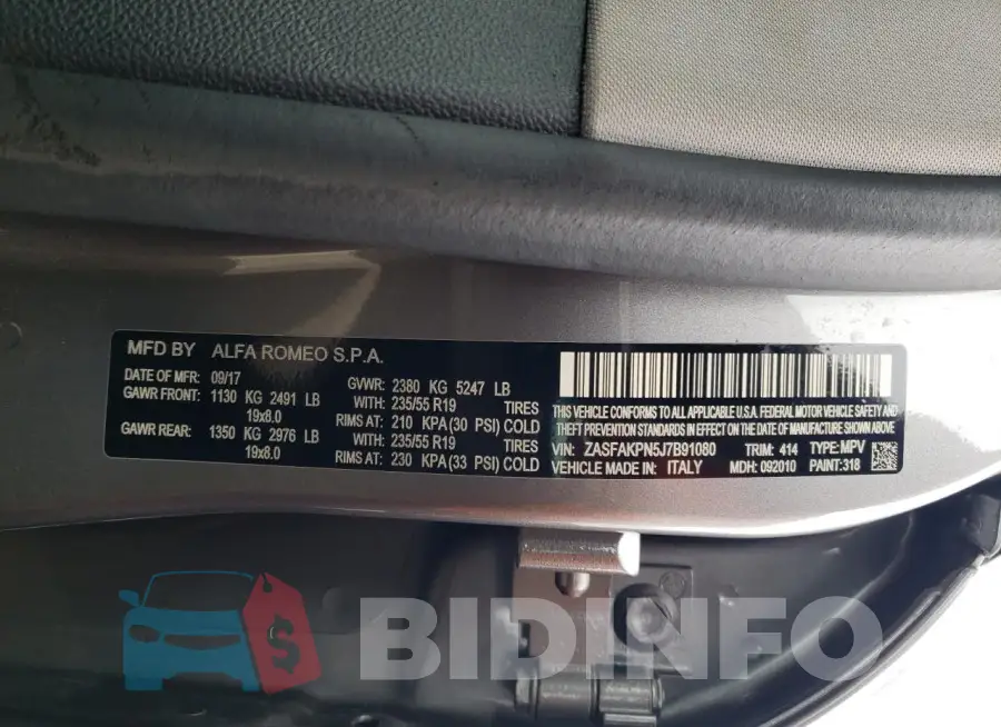 ZASFAKPN5J7B91080 Photo# 13