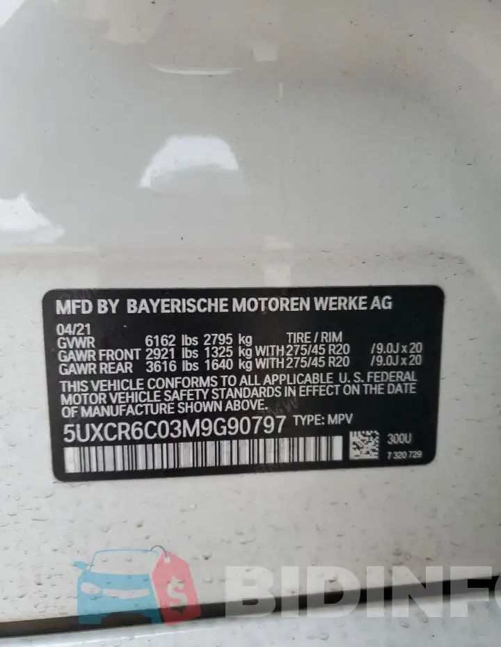 5UXCR6C03M9G90797 Photo# 13