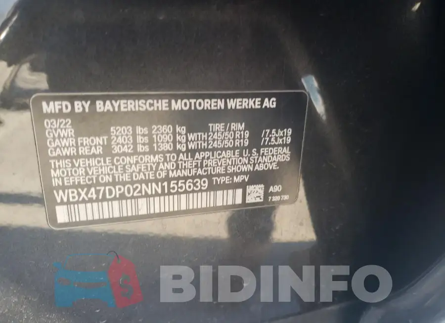 WBX47DP02NN155639 Photo# 13