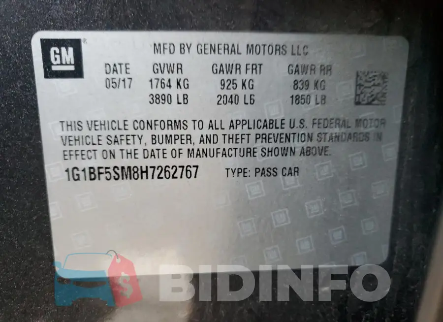 1G1BF5SM8H7262767 Photo# 12