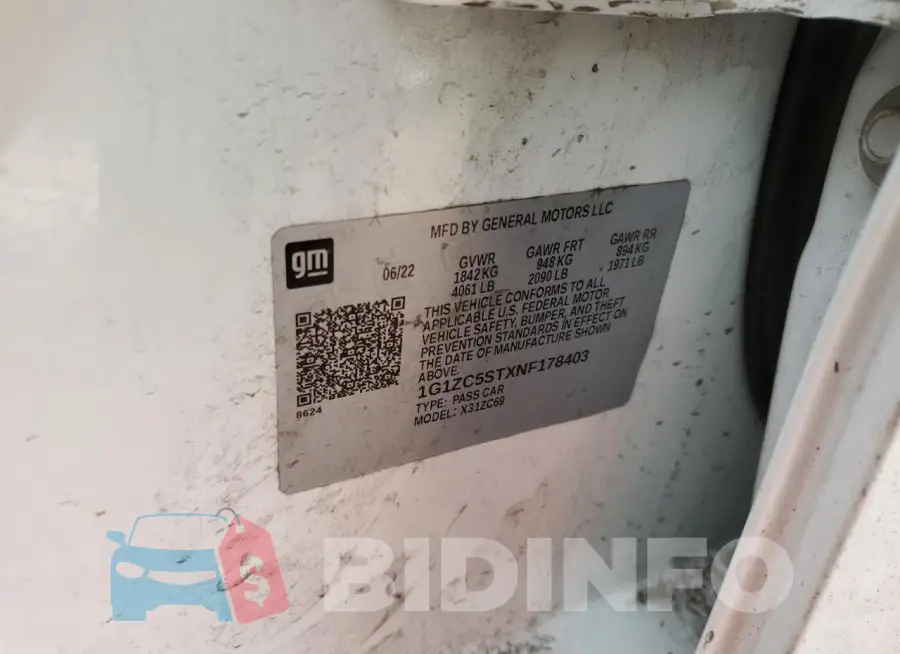 1G1ZC5STXNF178403 Photo# 12