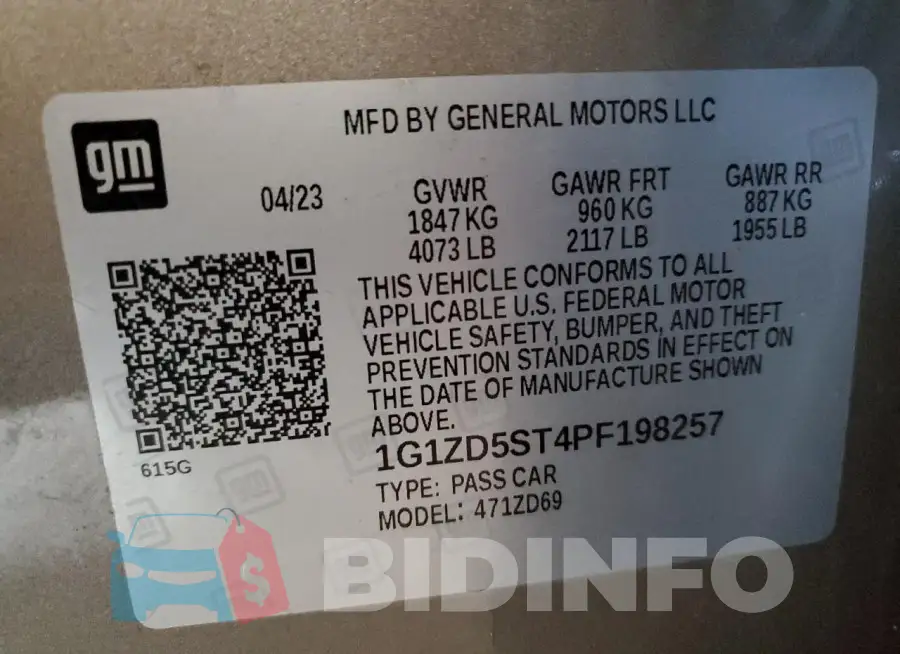 1G1ZD5ST4PF198257 Photo# 12