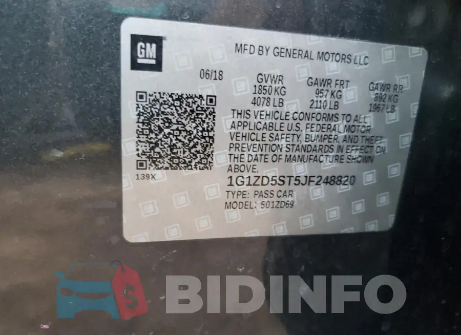 1G1ZD5ST5JF248820 Photo# 12