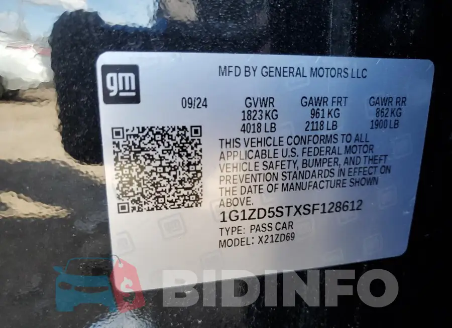 1G1ZD5STXSF128612 Photo# 12