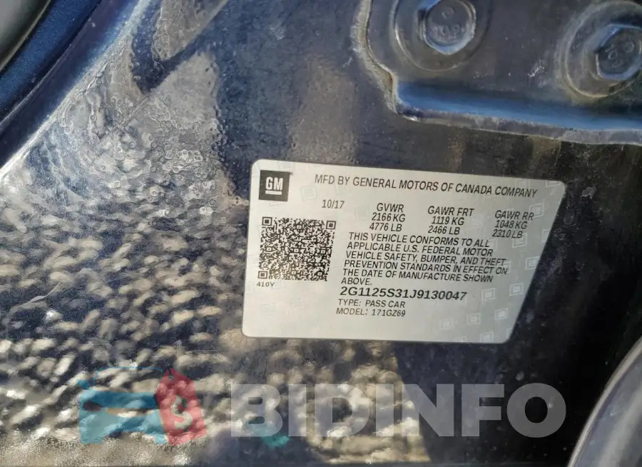 2G1125S31J9130047 Photo# 12