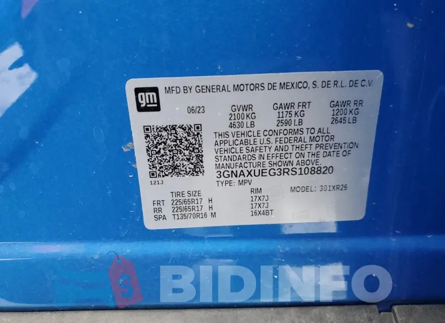 3GNAXUEG3RS108820 Photo# 13