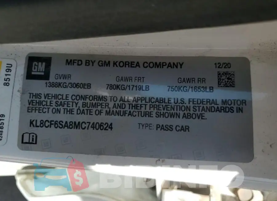 KL8CF6SA8MC740624 Photo# 12
